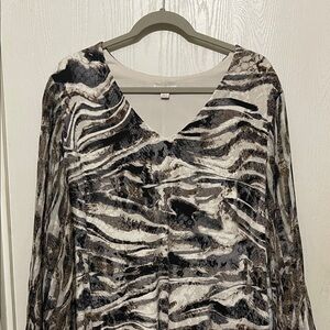 Cato Animal Print Long Sleeve Dress BNWOT 18/20W
